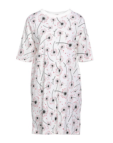 LOVE MOSCHINO Short dress White 100% Cotton, Elastane