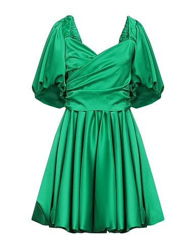 SIMONA CORSELLINI Vestito corto Verde 100% Poliestere