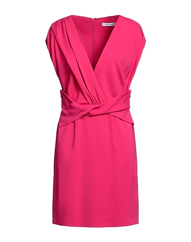 SIMONA CORSELLINI Short dress Magenta 96% Viscose, 4% Elastane