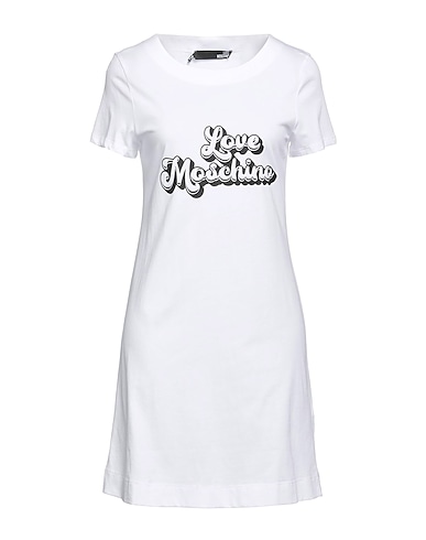 LOVE MOSCHINO Short dress White 100% Cotton
