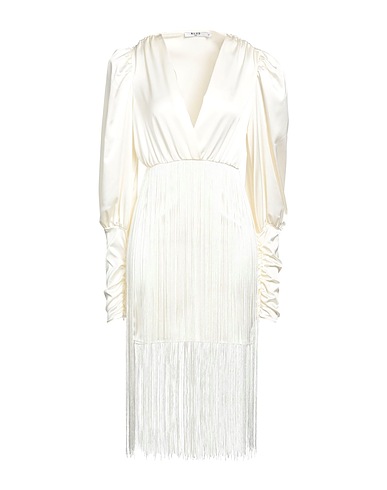 NA-KD Midi dress White 97% Polyester, 3% Elastane