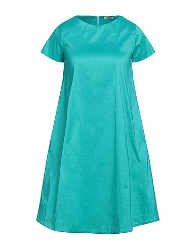 ROSSOPURO Short dress Turquoise 64% Polyester, 33% Nylon, 3% Elastane
