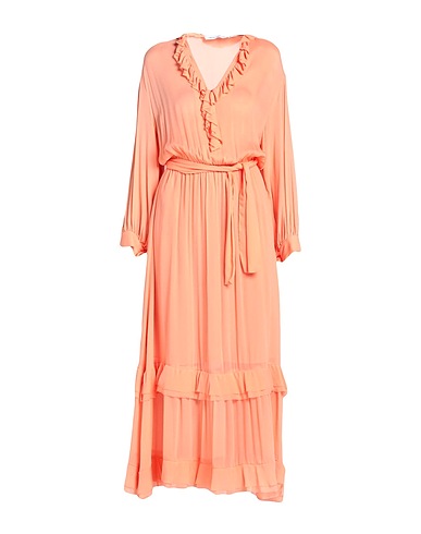 SPACE SIMONA CORSELLINI Midi dress Apricot 100% Viscose