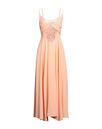SIMONA CORSELLINI Long dress Blush 83% Acetate, 17% Silk