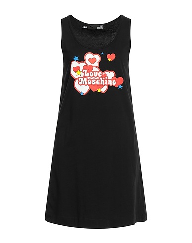 LOVE MOSCHINO Short dress Black 100% Cotton