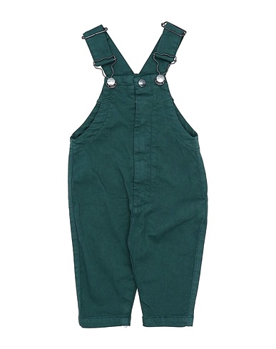 SIVIGLIA Baby jumpsuit  Dark green 68% Cotton, 27% Polyamide, 5% Elastane, Polyester