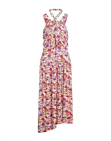 RABANNE Midi dress White 95% Viscose, 5% Elastane