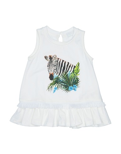 FUN & FUN Vestido para bebé  White 95% Cotton, 5% Elastane