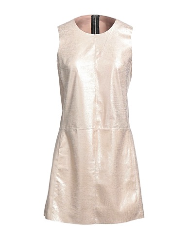 VINTAGE DE LUXE Vestito corto Platino Pelle