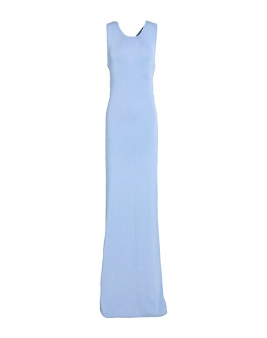 ELISABETTA FRANCHI Long dress RED CARPET Pastel blue 78% Viscose, 22% Polyamide