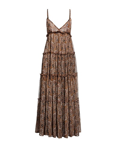 GAëLLE Paris Long dress Camel 100% Polyester