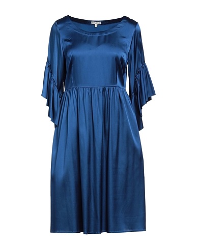 CAMICETTASNOB Vestito corto Blu notte 77% Acetato, 19% Seta, 4% Elastan