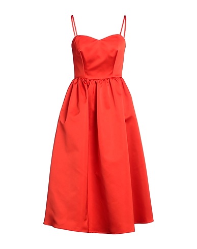 P.A.R.O.S.H. Midi-Kleid Rot 100% Polyester
