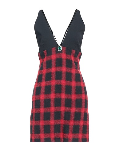 PINKO Kurzes Kleid Schwarz 59% Baumwolle, 23% Acryl, 8% Polyester, 6% Wolle, 4% Andere Fasern