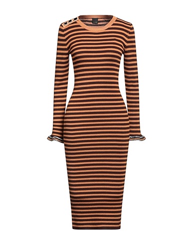 PINKO Midi dress Camel 50% Wool, 50% Acrylic