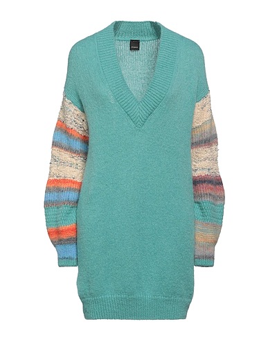 PINKO Short dress Turquoise 60% Polyamide, 20% Mohair wool, 20% Alpaca wool, Acrylic, Polyester