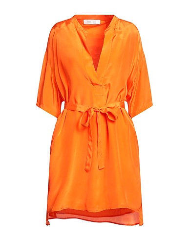 EMMA & GAIA RED Shirt dress Orange 100% Viscose