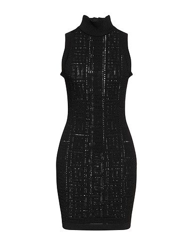 BALMAIN Short dress Black 83% Viscose, 17% Polyamide