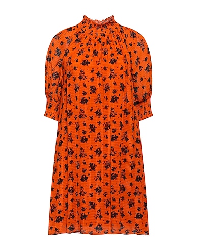 PINKO Короткое платье Оранжевый 100% Вискоза