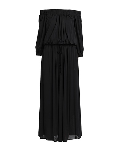 MAX MARA Long dress Black 95% Viscose, 5% Elastane