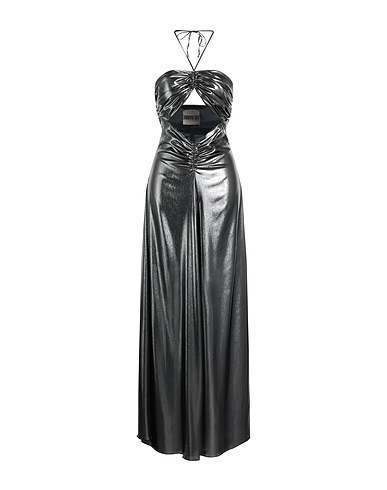 ANIYE BY Long dress Silver 100% Polyester