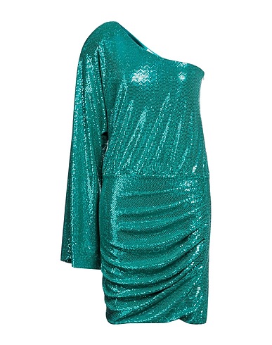 CINQRUE Short dress Turquoise 87% Nylon, 8% Metallic fiber, 5% Elastane