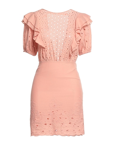 PINKO Short dress Pink 100% Cotton