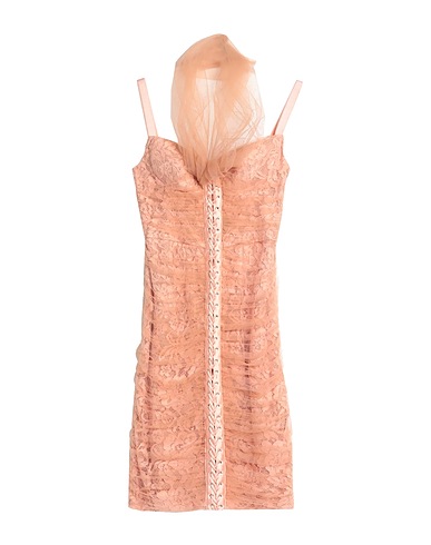ELISABETTA FRANCHI Vestito corto Cipria 65% Poliammide, 33% Viscosa, 2% Elastan