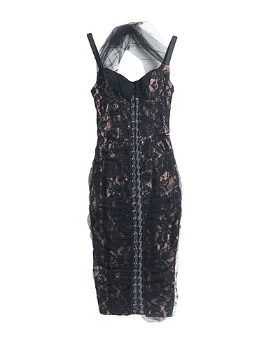 ELISABETTA FRANCHI Vestito corto Nero 65% Poliammide, 33% Viscosa, 2% Elastan
