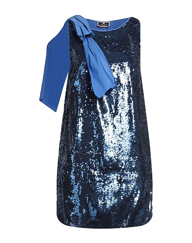 ELISABETTA FRANCHI Sequin dress Blue 100% Polyester