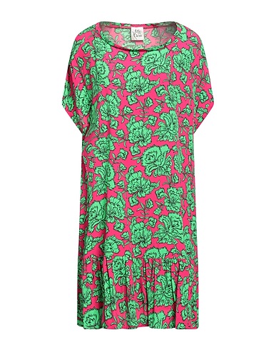 ATTIC AND BARN Short dress Fuchsia 100% Viscose