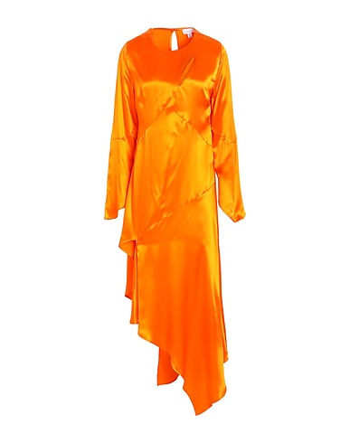 TOPSHOP Vestito midi Arancione 100% Viscosa