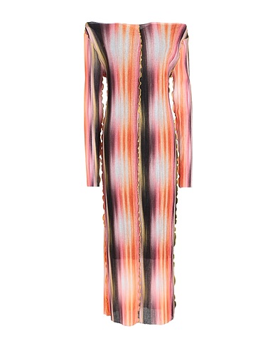 TOPSHOP Vestito midi Arancione 100% Poliestere