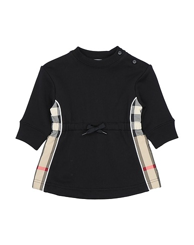 BURBERRY Vestido para bebé  Black 100% Cotton, Polyester