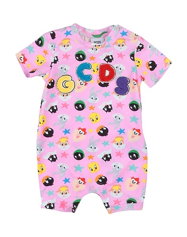 GCDS MINI Baby accessories set Pink 95% Cotton, 5% Elastane, Polyester, Acrylic