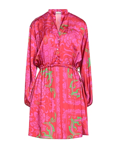 HAVEONE Short dress Red 100% Viscose