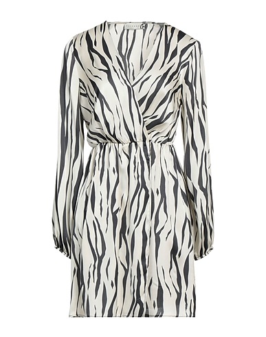 HAVEONE Short dress Ivory 100% Viscose