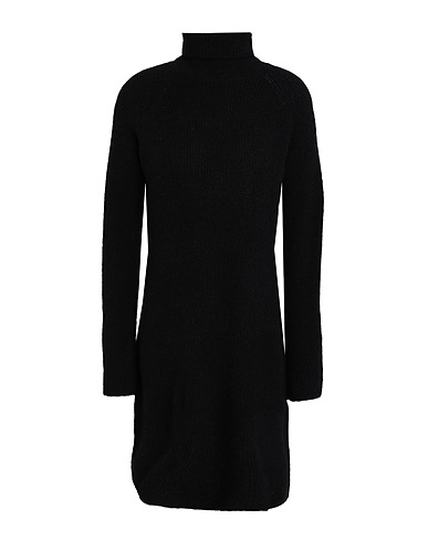 PIECES Sheath dress Black 50% Recycled polyester, 31% Synthetic fibers, 12% Polyester, 4% Elastane, 3% Wool
