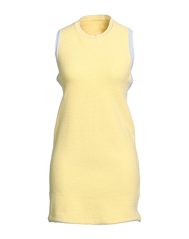 JACQUEMUS Short dress Yellow 51% Polyamide, 41% Organic cotton, 8% Elastane