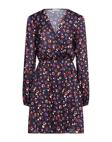 HAVEONE Short dress Black 100% Polyester