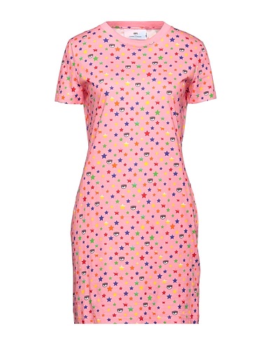 CHIARA FERRAGNI Vestito corto Rosa 100% Cotone