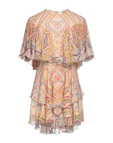 ETRO Short dress Beige 100% Silk