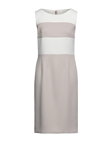 MISSETERN Midi dress Light grey 100% PES