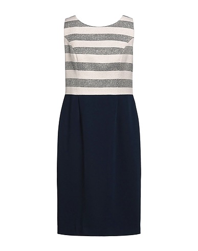 MISSETERN Midi dress Midnight blue 40% Cotton, 30% PES - Polyethersulfone, 19% Polyamide, 11% Acrylic