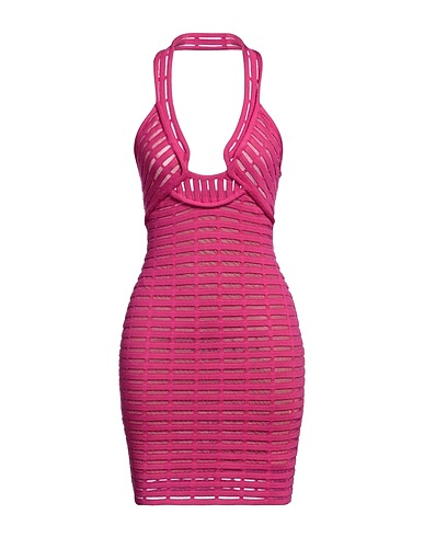 GENNY Short dress Fuchsia 50% Viscose, 50% Polyester