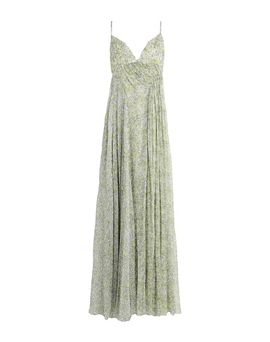 GIOVANNI BEDIN Long dress Light green 100% Silk