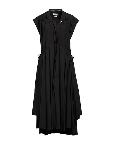 QUIRA Midi dress Black 60% Viscose, 25% Wool, 15% Silk