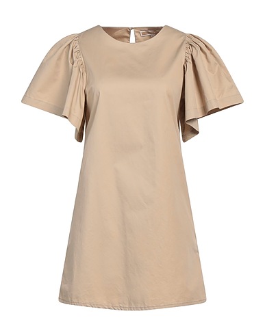 KOCCA Vestito corto Khaki 100% Cotone
