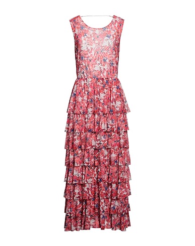 PATRIZIA PEPE Vestito midi Rosso 95% Poliestere, 5% Elastan