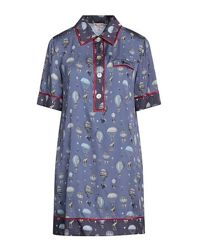 ROSAMUND MOISELLE Shirt dress Lead 100% Polyester, Rayon